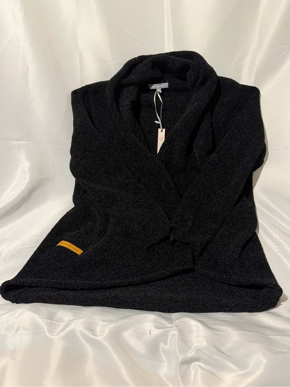 Simply Southern Black Shawl Collar Cardigan Sweater